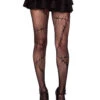 LA9247, Stitched Up Net Tights -Funky Lingerie Outlet 9247 01 001 11862.1741886420