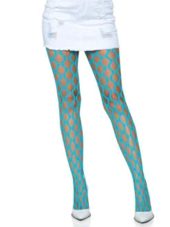 LA-9331, Pothole Tights -Funky Lingerie Outlet 9331 Turquoise 40058.1710886981