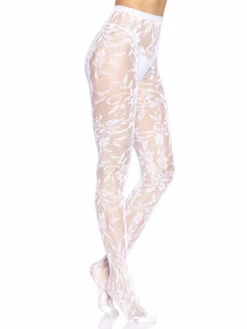LA-9727, Seamless Chantilly Floral Lace Tights By Leg Avenue -Funky Lingerie Outlet 9727 04 002 34066.1683010414