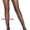 LA-9757, Lace Up Illusion Tights -Funky Lingerie Outlet 975722001 front 26874.1535356327