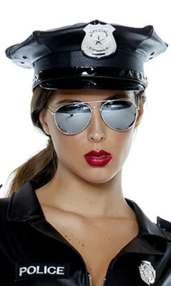 Forplay Costume | FP-996447, Vinyl Patrol Hat With Badge