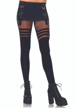 LA-9999, Opaque Thigh High PantyHose