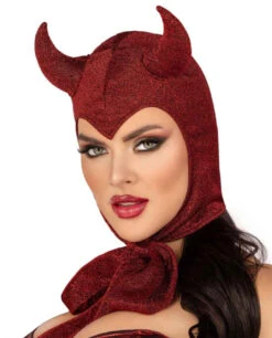 A1088, Glitter Devil Bonnet By Leg Avenue -Funky Lingerie Outlet A1088 S 03574.1693974097