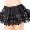 LEG AVENUE LA-1701, Sequin Silver Dot Petticoat -Funky Lingerie Outlet A1701 95554.1606781236