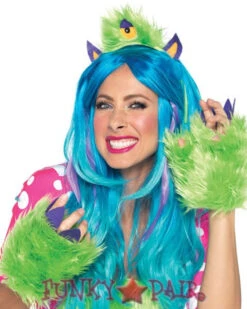 LEG AVENUE LA-1950, One Eyed Olive Furry Monster CLEARANCE