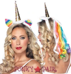 A1962, Rainbow Unicorn Headband