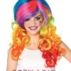 LEG AVENUE Rainbow Rocker Wig * A1977 -Funky Lingerie Outlet A1977 28953.1406830054