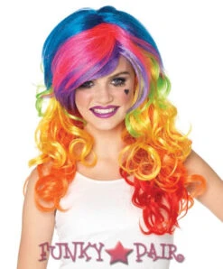 LEG AVENUE Rainbow Rocker Wig * A1977