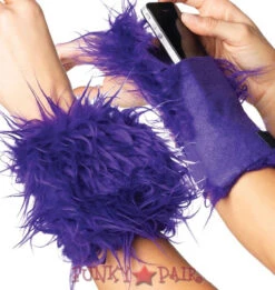 LEG AVENUE LA-2007, Fur Wrist Cuff Wallet