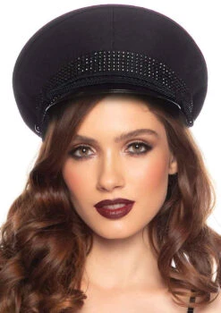 A2037 Rhinestone Festival Officer Hat By Leg Avenue