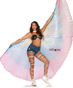 LEG AVENUE A2805, Pleated Halter Wings
