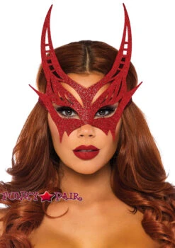 LEG AVENUE Glitter Devil Mask LA-2821