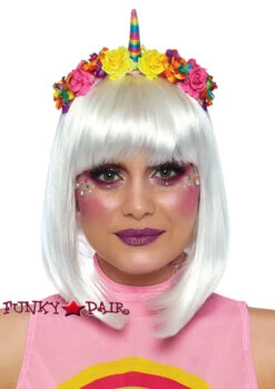 LEG AVENUE Rainbow Unicorn Headband LA-2846