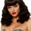 A2860, Retro Curly Wig -Funky Lingerie Outlet A2860 blk 88613.1719599701