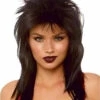 LEG AVENUE A2862, 21" Unisex Rockstar Wig. -Funky Lingerie Outlet A2862 Blk 40705.1663611760