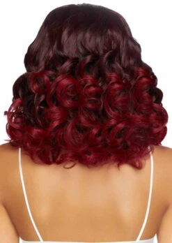 LEG AVENUE A2865, Curly Ombre Bob Wig -Funky Lingerie Outlet A2865 Bur B 15151.1663611150