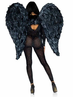 A2887, Deluxe Feather Wings By Leg Avenue -Funky Lingerie Outlet A2887 02 001 33810.1631897471