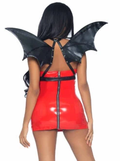 A2890, Faux Leather Bat Wings By Leg Avenue