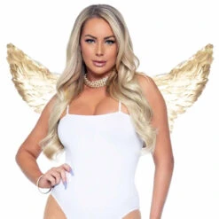 A2898, Gold Feather Wing -Funky Lingerie Outlet A2898 51655.1663612355