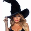 A2903, Velvet Ruched Witch Hat -Funky Lingerie Outlet A2903 Black 08283.1696524948