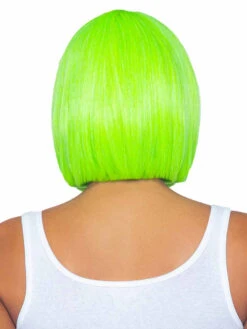 A2907, Neon Green Bob Wig -Funky Lingerie Outlet A2907 02 031 34044.1692829727