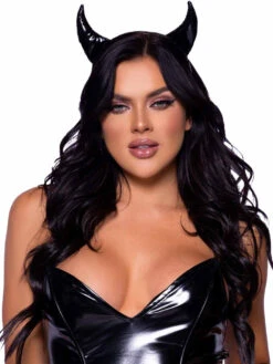 A2911, Black Vinyl Devil Horns