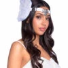 A2914, Feather Medallion Headpiece -Funky Lingerie Outlet A2914 001 002 33959.1663349522