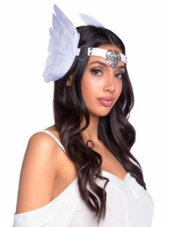 A2914, Feather Medallion Headpiece