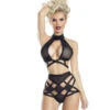 RaveWear | AB8080, Mesh Strappy Top And Bottom Lingerie