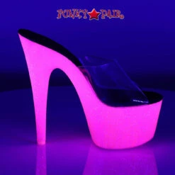 PLEASER Adore-701UVG, 7 Inch Neon UV Reactive Exotic Dancer Shoes 13 PLEASER Adore-701UVG, 7 Inch Neon UV Reactive Exotic Dancer Shoes -Funky Lingerie Outlet ADORE 701UVG C NHPG13 60759.1566185581