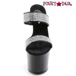 Pleaser ADORE-702-2 7 Inch Slide With Two-Band Rhinestones -Funky Lingerie Outlet ADORE 702 2 B RS01 68929.1566186509