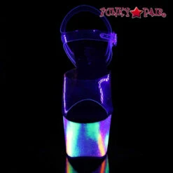 Pleaser | Adore-708GXY, 7 Inch Galaxy Effect Platform Ankle Strap Sandal -Funky Lingerie Outlet ADORE 708GXY C NGXY01 25349.1566187116