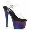 PLEASER Adore-708MCH, Chrome Platform Sandal CLEARANCE -Funky Lingerie Outlet ADORE 708MCH 86518.1675885284