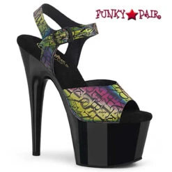 PLEASER CLEARANCE ADORE-708N-LTP, 7" Holographic Letters Print -Funky Lingerie Outlet ADORE 708N LTP FP 73710.1645000705