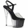 Pleaser | Adore-708T-1, 7" Black Ombre Platform Ankle Strap Sandal -Funky Lingerie Outlet ADORE 708T 1 02216.1609365492