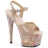 PLEASER ADORE-709MB, 7 Inch Ankle Strap With Marble Effect Print -Funky Lingerie Outlet ADORE 709MB 41839.1733383272