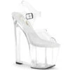 PLEASER AMAZE-808, 8 Inch Wedge Heel Ankle Strap
