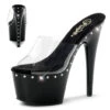 Pleaser | Adore-701LS, 7 Inch One Line Rhinestones On Platform And Heel Slide -Funky Lingerie Outlet Adore 701LS 86093.1568155097