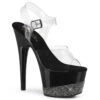 Pleaser | Adore-708-3, 7 Inch Rhinestones Ankle Strap Sandal -Funky Lingerie Outlet Adore 708 3 05447.1594999900