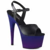 PLEASER Adore-709BP, Blue Purple Ombre Platform Sandal CLEARANCE -Funky Lingerie Outlet Adore 709BP 84046.1574970015