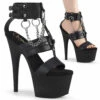 Pleaser | Adore-761, 7" Strappy T-Strap With Metal Rings And Chain Platform Sandal -Funky Lingerie Outlet Adore 761 97708.1615963367