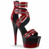 Pleaser | Adore-766, Two-Tone Platform Sandal With Zipper Accent -Funky Lingerie Outlet Adore 766 95693.1574903888