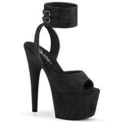 Pleaser | Adore-791FS, 7 Inch Stripper Suede Ankle Cuff Sandal