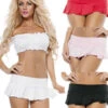 Starline Costumes | B2524, Pleated Solid Mini Skirt 2 Starline Costumes | B2524, Pleated Solid Mini Skirt -Funky Lingerie Outlet B2524 03422.1613508029