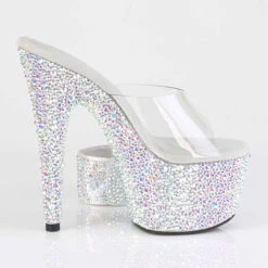 BEJEWELED-712MS, 7" Rhinestones Platform Slide W/Ankle Cuff By Pleaser -Funky Lingerie Outlet BEJEWELED 712MS C SRS13 34828.1720597391