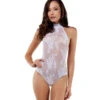 BS8023, Halter Lace Bodysuit -Funky Lingerie Outlet BS8023 Virtuous Bodystocking WH F 69645.1594153235