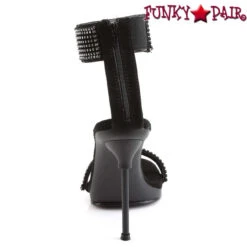 CHIC-40, 4.5" Evening Shoes With Rhinestone Ankle Cuff Slide -Funky Lingerie Outlet CHIC 40 B NB09 66683.1633371574