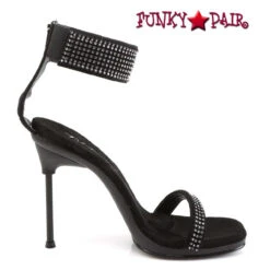 CHIC-40, 4.5" Evening Shoes With Rhinestone Ankle Cuff Slide -Funky Lingerie Outlet CHIC 40 B NB13 58631.1633371574