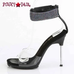 CHIC-42, 4.5" Rhinestones Cuff Sandal -Funky Lingerie Outlet CHIC 42 C BPU RS B05 37634.1696652993