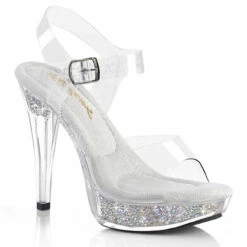 COCKTAIL-508RSI, 5" Platform Sandal With AB Rhinestones Insert By Pleaser